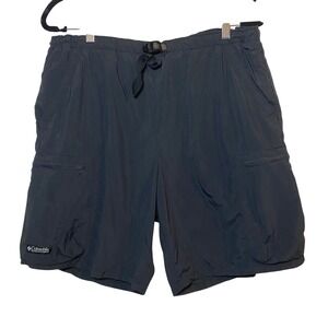 Columbia Packable Nylon Cargo Shorts Mens M Lightweight Hiking Outdoors Gorpcore